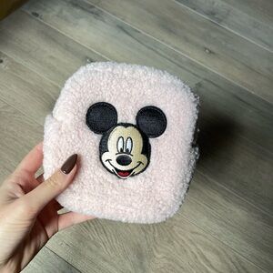 Stoney clover lane rose sherpa mini pouch with original fable mickey patch
